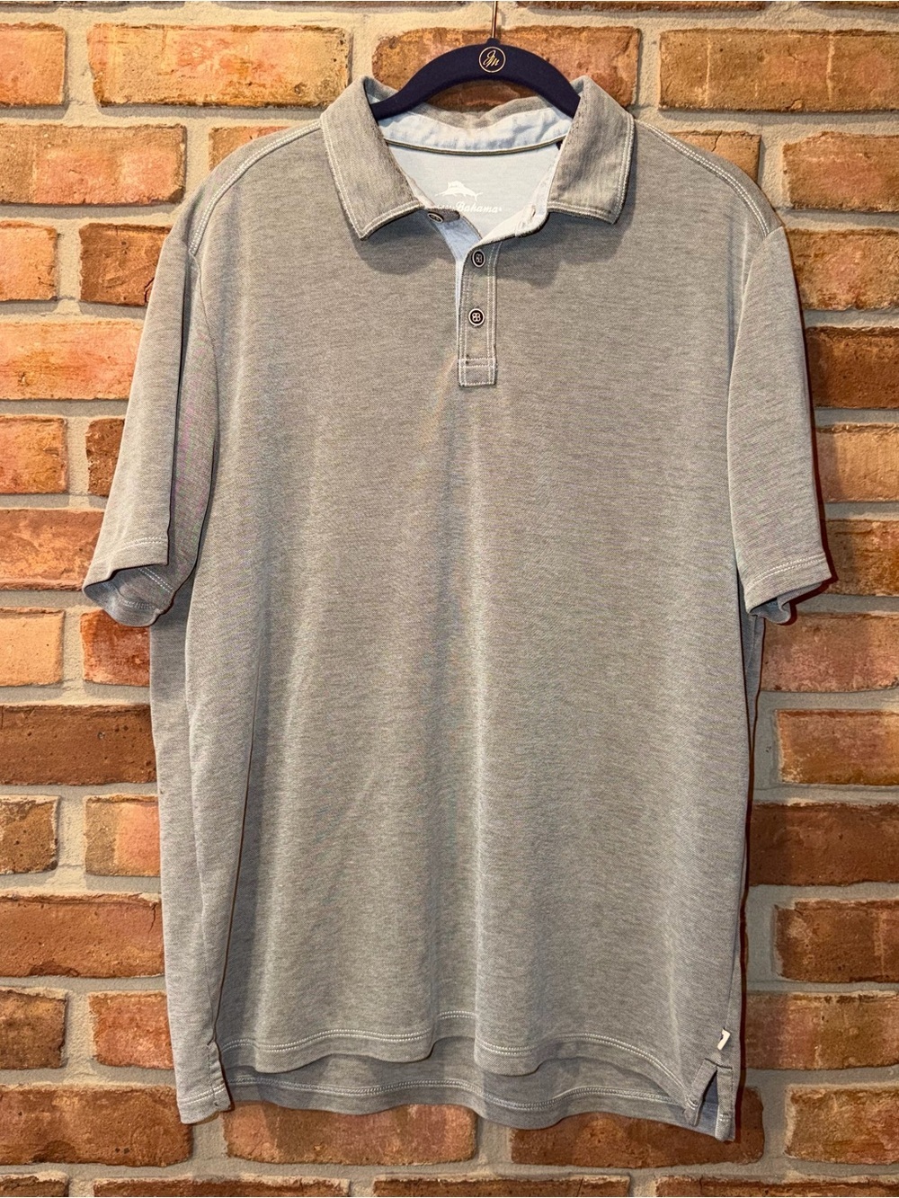 Tommy Bahama Short Sleeve Gray Polo ✨🌴